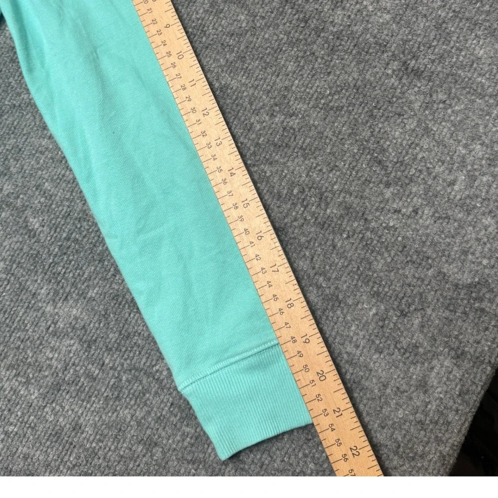 *The‎ Childrens Place Girls XL 14 Aqua Teal Silver Glitter Heart Zip Up Hoodie
